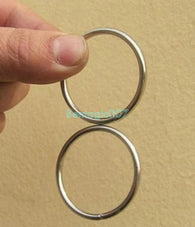 2 pcs Super Two Rings Trick - Close Up Magic - Bemagic