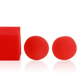 2 pcs/lot Ball To Square Sponge/ Balls To Red Square- Close Up Magic