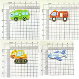 10 pcs Cartoon Vehicle Fridge Magnets Set / Vehicle Sticker Set – Airplane, Ship, Digger Decor Magnets for Home, Birthday Gift-- New Arrival