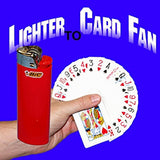 Lighter To Card Fan - Card Trick Magic