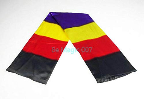 Black Silk Scarf to Rainbow Long Scarf (Silk Version) - Magic Tricks, Stage Magic, Party Magic, Magic Prank.Fire Magic,Coin Magic, Illusion Magic, Card Tricks..etc..