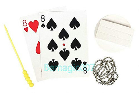 Card Tricks Magic Chain Thru Sword