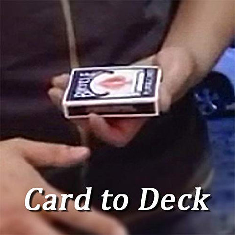 Stage Magic Tricks Card to Deck Shin, Magic Props,Party Tricks