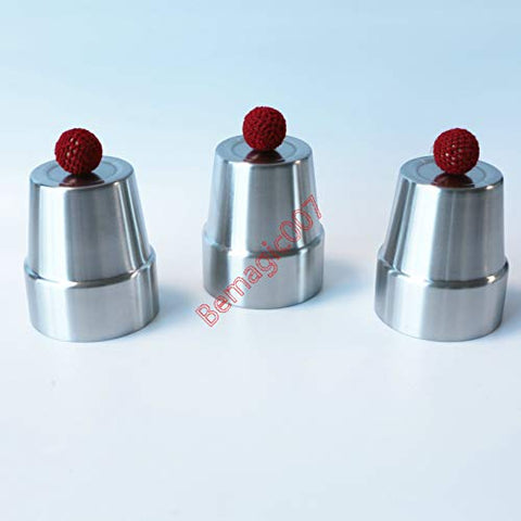Cups and Balls - Stainless Steal - Magic Tricks, Stage Magic, Party Magic, Magic Prank.etc..