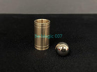 Ball & Tube Mystery (Brass) - Magic Tricks, Stage Magic, Party Magic, Magic Prank.Fire Magic,Coin Magic, Illusion Magic, Card Tricks..etc..