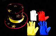 Stage Magic Tricks Color Changing Gloves - Red