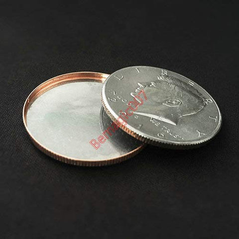 1 pcs Magnetic Expanded Shell (Half Dollar) - Magic Tricks, Stage Magic, Party Magic, Magic Prank.Fire Magic,Coin Magic, Illusion Magic, Card Tricks..etc..