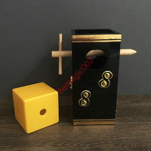 Cube Thru Stick - Magic Tricks, Stage Magic, Party Magic, Magic Prank.etc..
