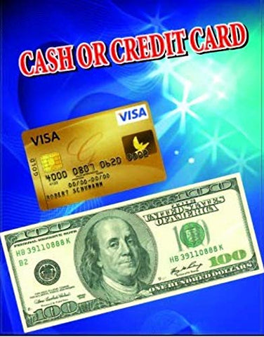 Stage Magic Tricks Cash or Credit Card, Magic Props,Party Tricks