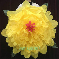 Stage Magic Tricks Peony Production (Yellow) -100cm, Magic Props,Party Tricks