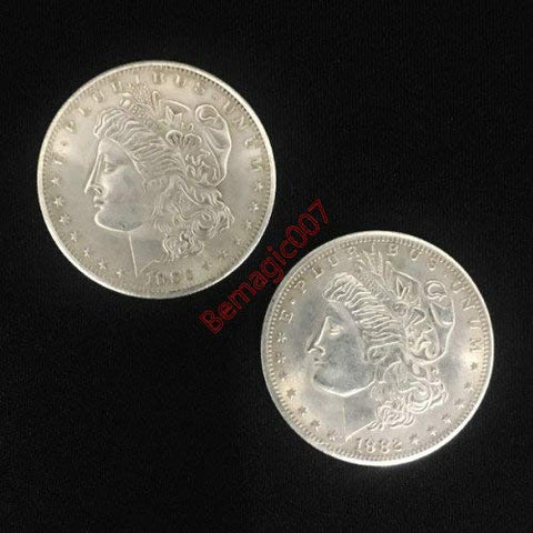 Double Sided Morgan Dollar (Heads) - Magic Tricks, Stage Magic, Party Magic, Magic Prank.Coin Trick , etc..