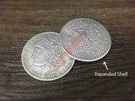 Morgan Dollar and Expanded Shell (Tail) Set - Magic Tricks, Stage Magic, Party Magic, Magic Prank.Fire Magic,Coin Magic, Illusion Magic, Card Tricks..etc..
