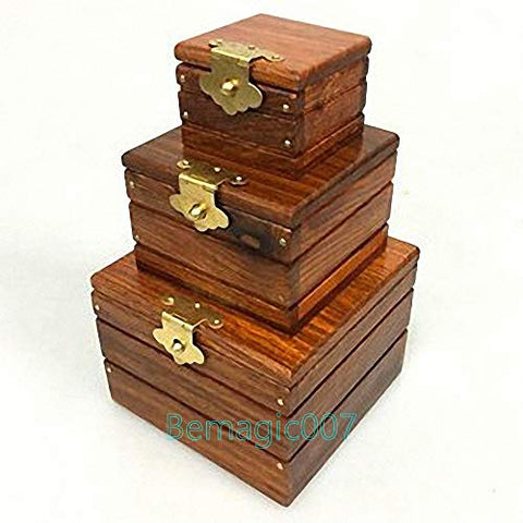 Close Up Magic Super Locked Boxs - Professional (Rosewood Edition-- New Arrival