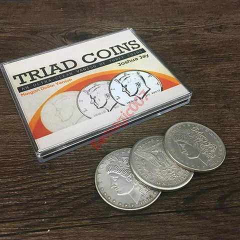 Triad Coins - Magic Tricks, Stage Magic, Party Magic, Magic Prank.Fire Magic,Coin Magic, Illusion Magic, Card Tricks..etc..