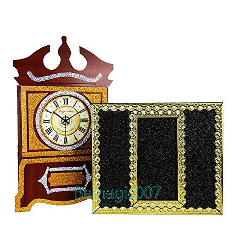 Stage Magic Tricks Clock Tray, Magic Props,Party Tricks