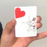 Bunny Heart Sponge -- Card Magic-- New Arrival