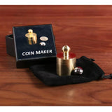 Coin Maker (Brass)-- Close Up Trick Magic, Coin Magic--- New Arrival-- New Arrival