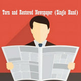 Torn and Restored Newspaper (Single Hand) - Stage Magic-- New Arrival