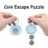 Coin Escape Puzzle - Close Up Magic Coin Magic-- New Arrival