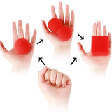 2 pcs/lot Ball To Square Sponge/ Balls To Red Square- Close Up Magic