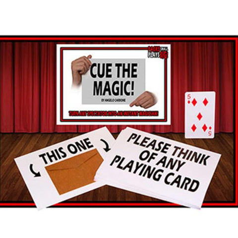 Cue the magic - Mentalism Magic Card Trick Party Magic