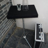 Coins And Rings in Glass Table - Remote Control -- Silk & Cane Magic