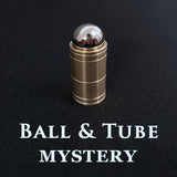 Ball & Tube Mystery (Brass)-- magic trick, party trick, magic props, close up magic, stage magic.etc..