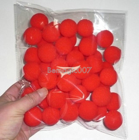 20 pcs/lot 3.5cm Super Soft Sponge Balls(Red) - Close Up Magic - Bemagic