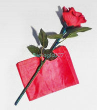 Auto Silk To Rose - Folding Rose(Red)  -- Stage Magic - Bemagic