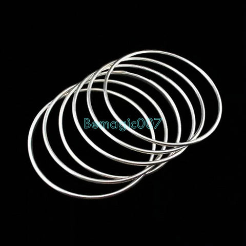 Chinese Linking Rings - Stage - Stage  6 rings  30 cm (STAINLESS STEEL) -- Stage Magic - Bemagic