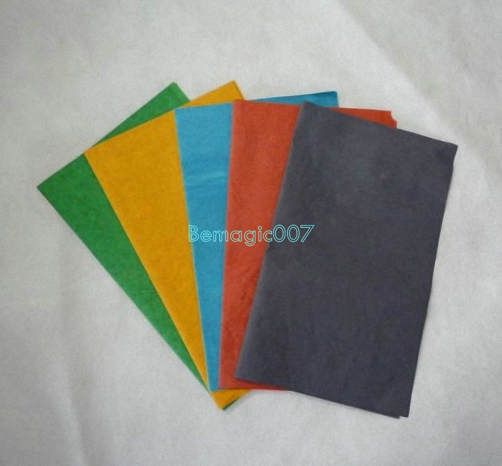 Color Flash Paper 10 sheets Flash Paper / Nitrocellulose Paper / Fire Paper 50x20cm ...