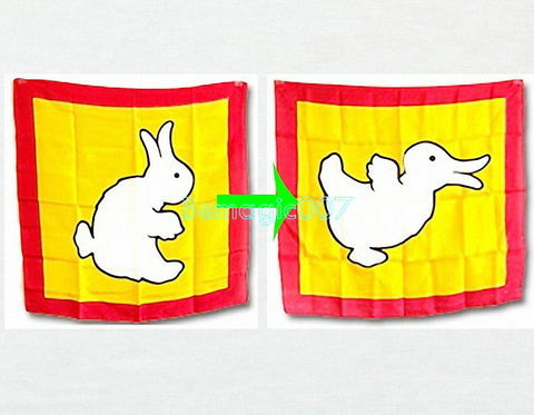 Duck - Rabbit Silk-- Silk & Cane Magic - Bemagic