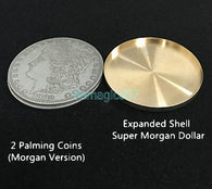 2 pcs Expanded Shell For Morgan Dollar -- Stage Magic - Bemagic