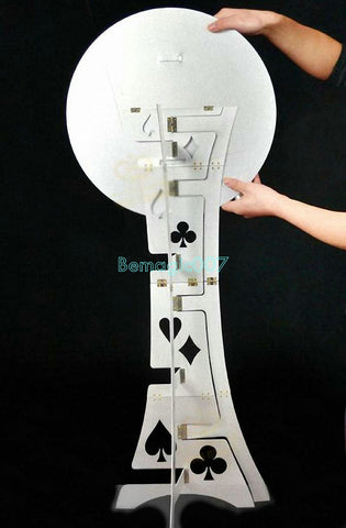 Folding Table Metal (Circular Plate)  -- Stage Magic - Bemagic