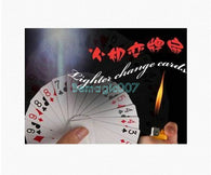 Lighter To Card Fan -  Card Trick Magic - Bemagic