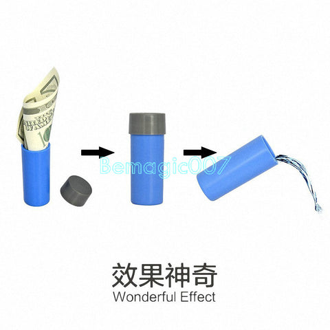 2 pcs/lot Magical Tube Bill transforms Water - Coin&Money Magic - Bemagic