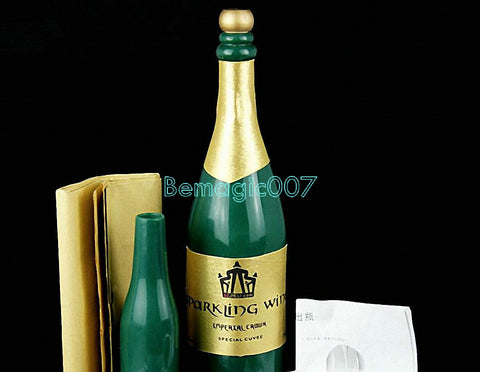 New Vanishing Champagne Bottle  - LATEX -- Stage Magic - Bemagic