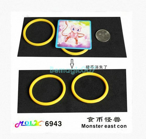 2 pcs/lot Ring And Coin Vanish - Close Up Magic - Bemagic