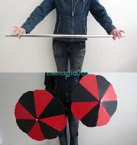 Wand Into Two Umbrellas - Parasol Production Magic - Bemagic