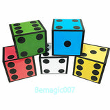 New Card Dice (5 Dice) -- Stage Magic