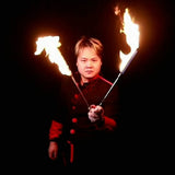Electronic Fire to Cane -- Stage Magic