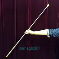 Professional Appearing Lance - Metal (Silvery) -- Silk & Cane Magic